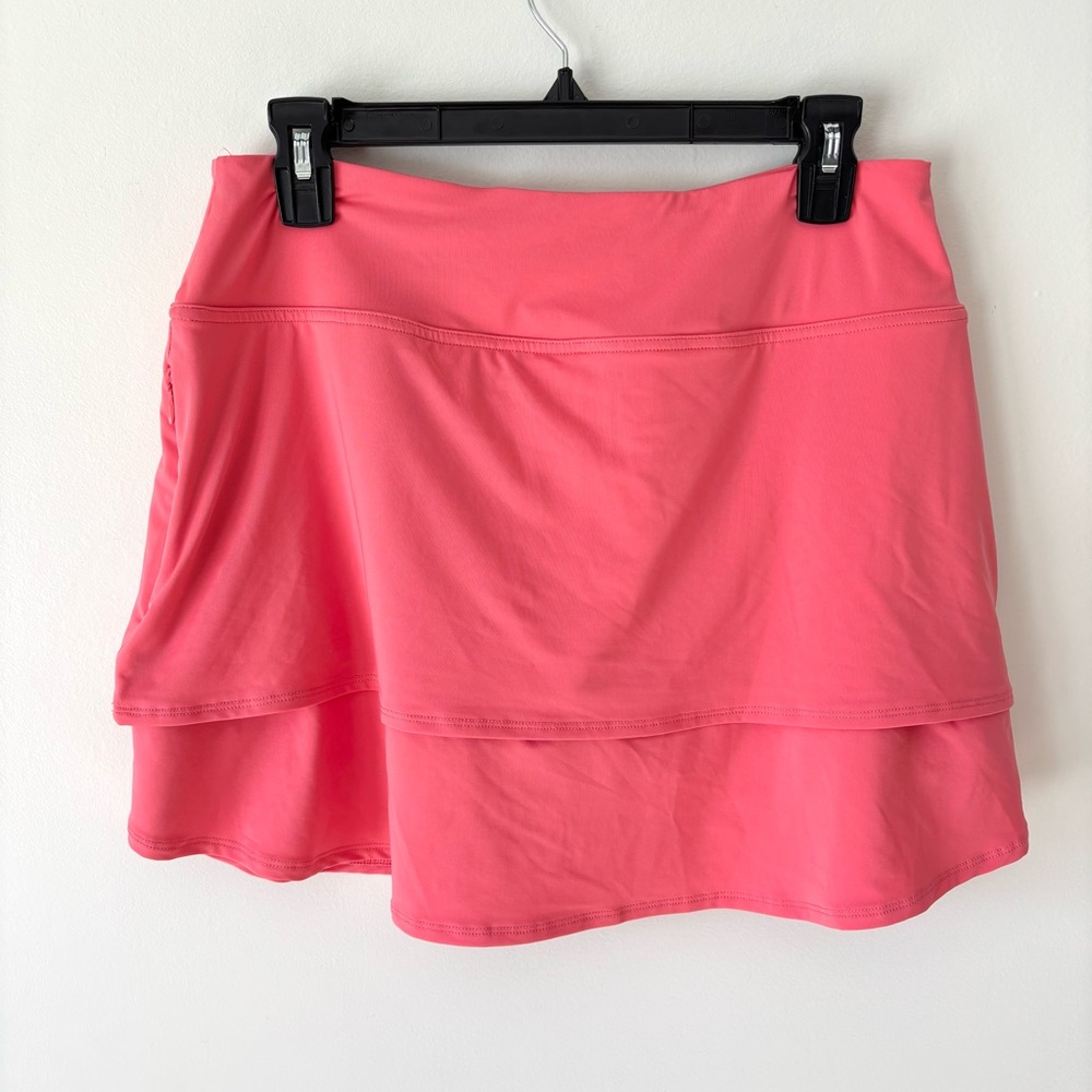 FootJoy Performance Layered Skort Pink Athletic Skirt Golf Tennis Prep Sporty - Picture 6 of 9